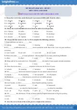 Đề số 3 - Đề kiểm tra giữa kì 2 - Tiếng Anh 8 mới
